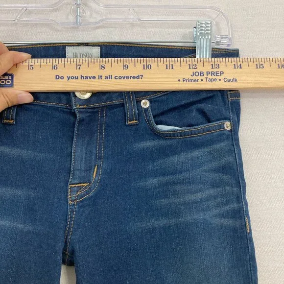 Hudson Medium Wash Stretch Ferris Flap Flare Jeans size 25 - Picture 7 of 12